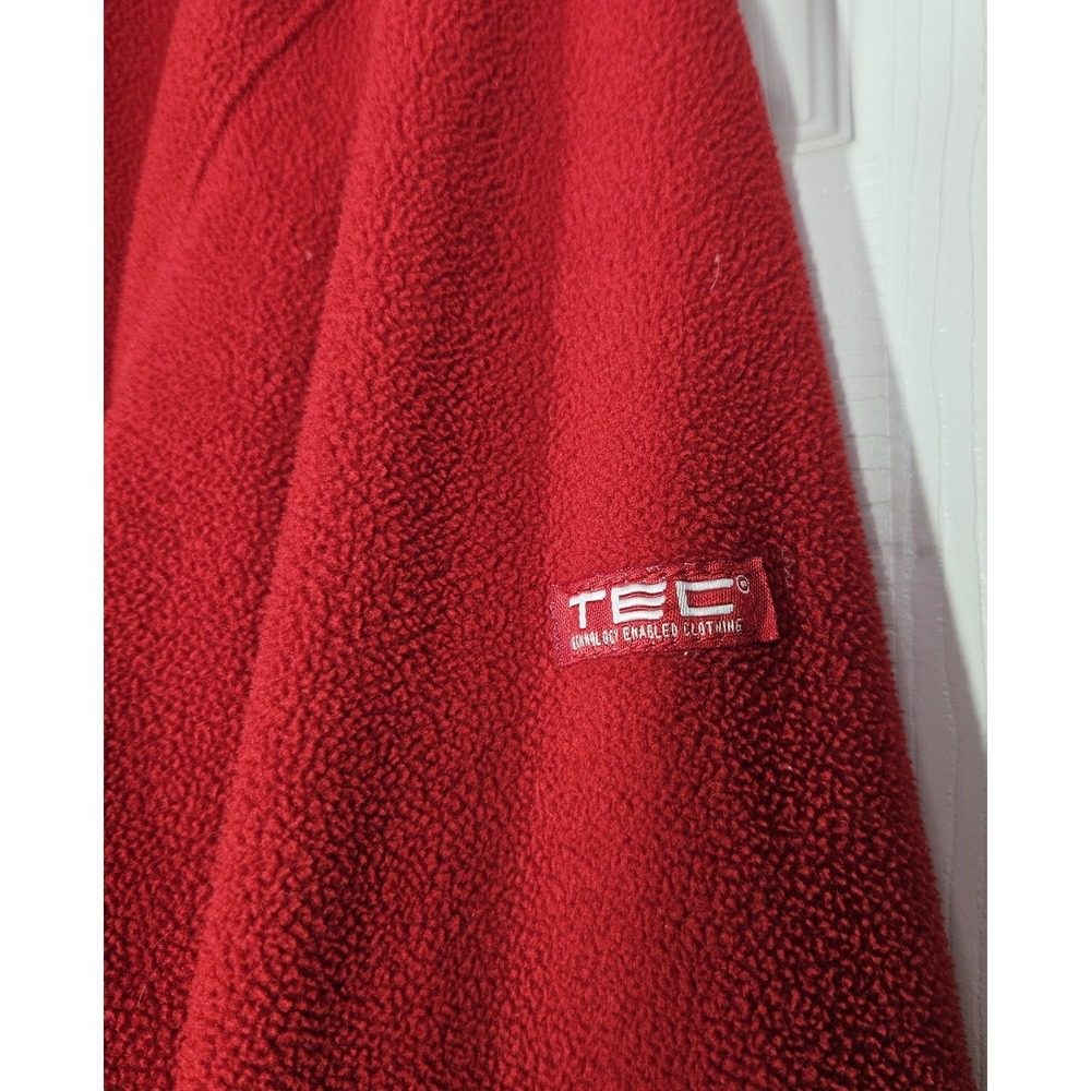 ScotteVest 1/4 Zip Microfleece Pullover Mens S Red Travel Outdoor TEC Vented - Picture 9 of 13